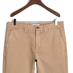 Gant Regular Fit Dobby Chino Shorts Dark Khaki