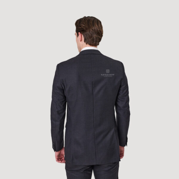 Savile Row Jed X5 Tasmanian Pure Wool Suit Charcoal - Image 2