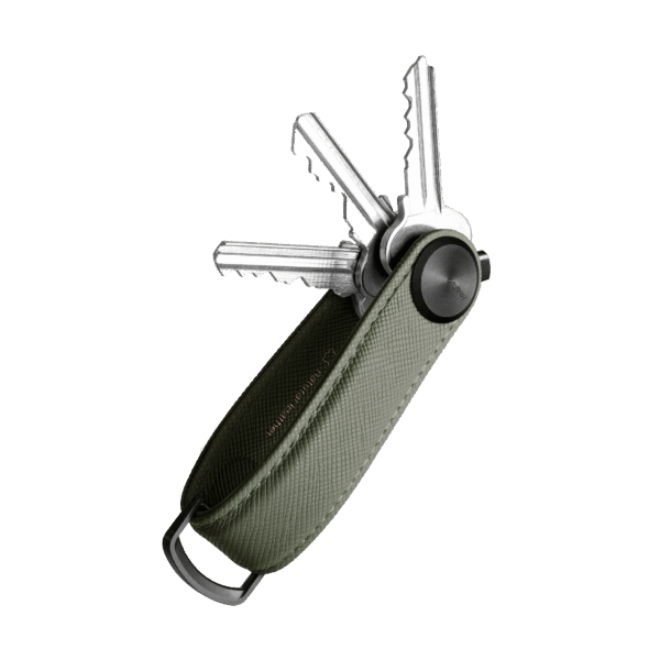 Orbitkey Key Organizer Pro Olive Saffiano Leather