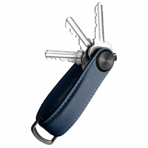 Orbitkey Key Organizer Pro Oxford Navy Saffiano Leather