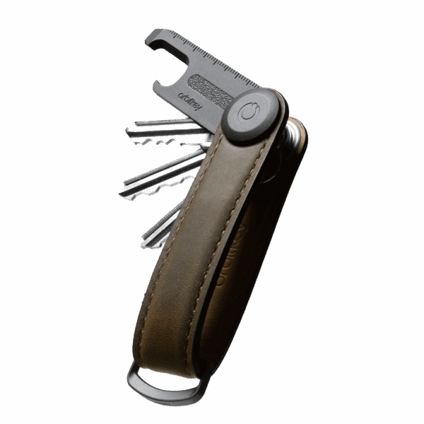 Orbitkey Crazy Horse Key Organizer+Multi Tool V2 Oak Brown Gift Pack - Image 3